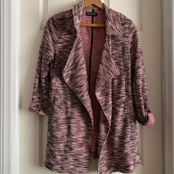 Bagatelle Collection Tweed Draped Jacket Size M - Picture 9 of 15